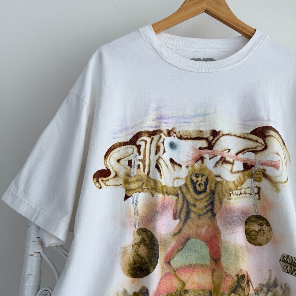 Travis Scott Shirt XL White Utopia Album Tour Skitzo Circus Maximus 2023 Tee - Picture 2 of 13